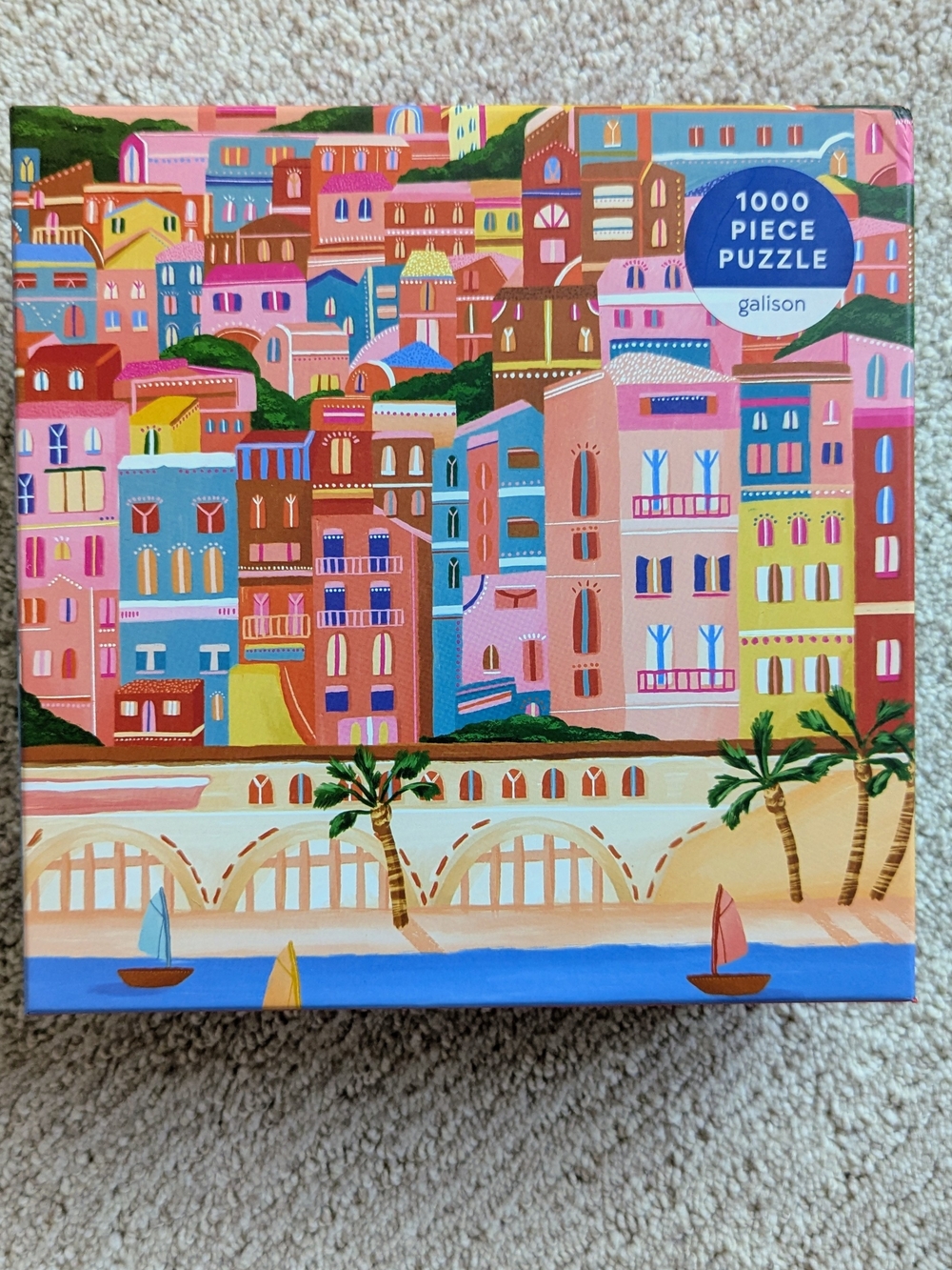Galison Millie Putland Colors of the French Riviera 1000 Piece Jigsaw Puzzle